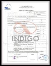 Indigo TUV - Certificate